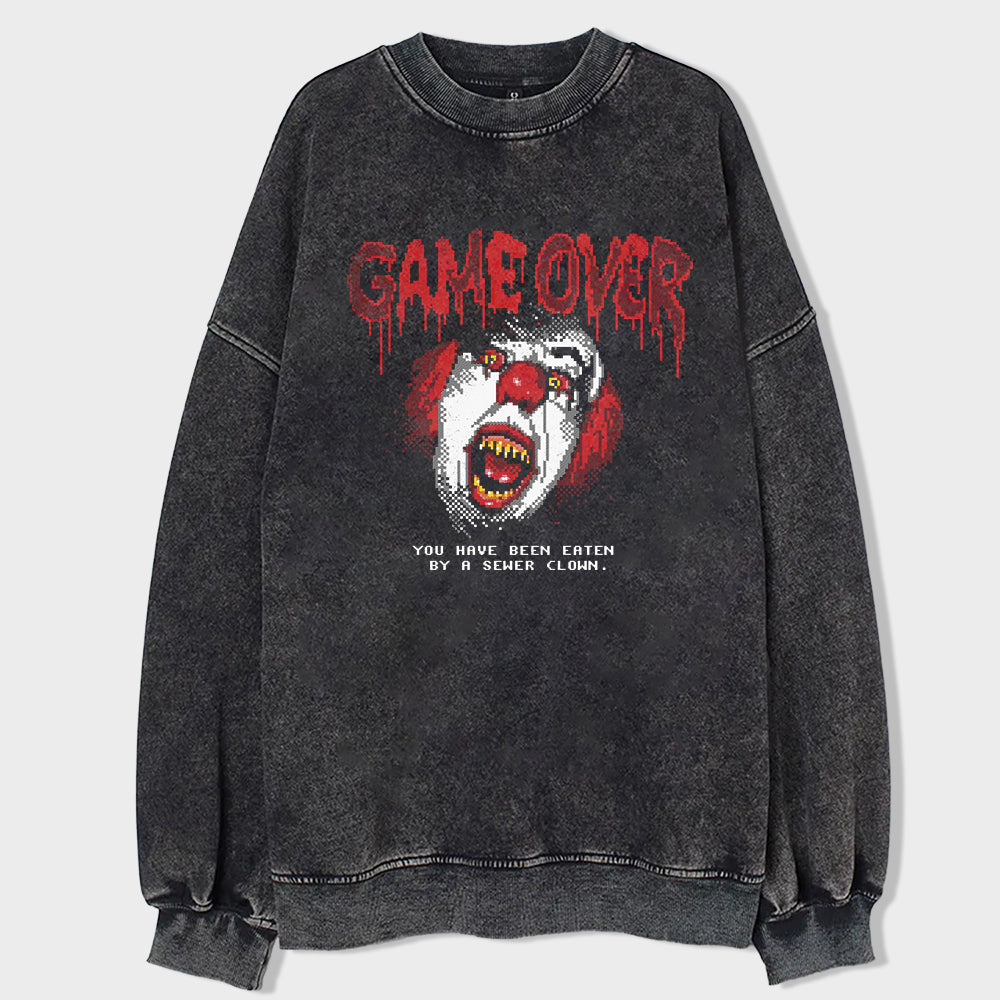 End of the Clowns Acid Wash Sweatshirt