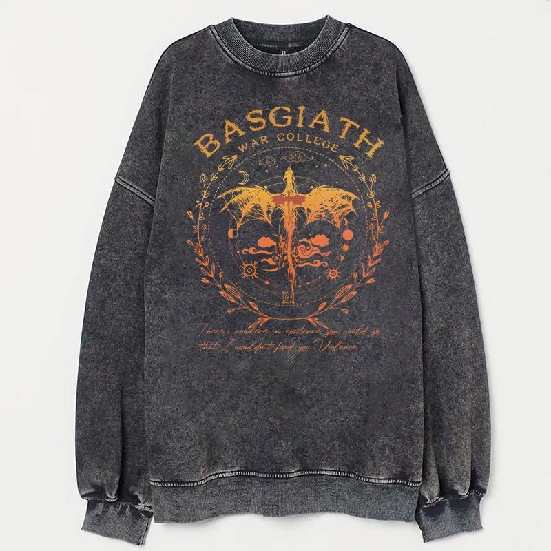 Basgiath War College Acid Wash Sweatshirt