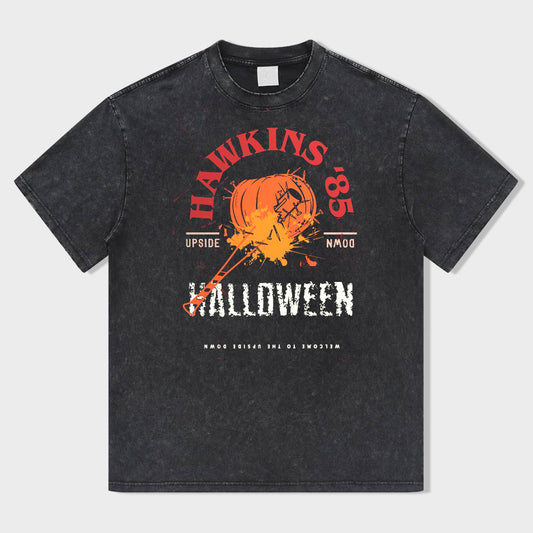 Halloween Backfire Festival Acid Wash T-Shirt