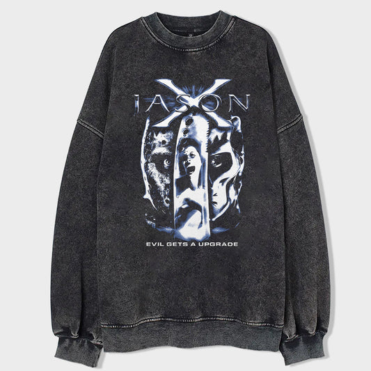 Evil Spirit Metamorphosis Acid Wash Sweatshirt