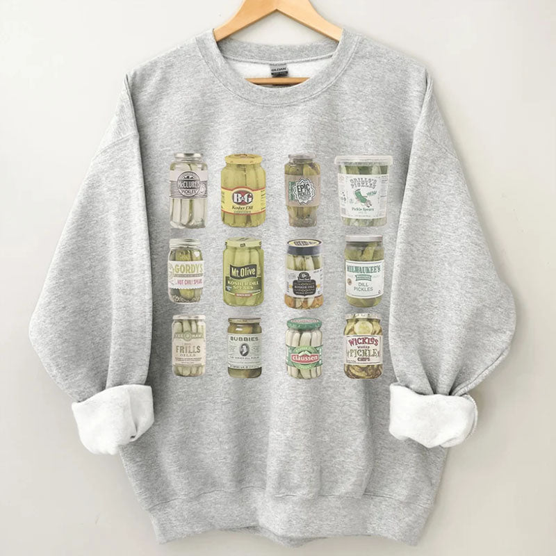 Vintage Canned Pickles Sweatshirt