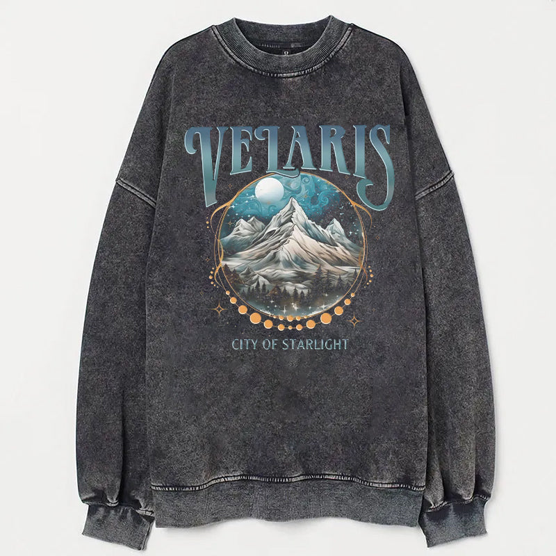 Velaris City Of Starlight Acid Wash Sweatshirt