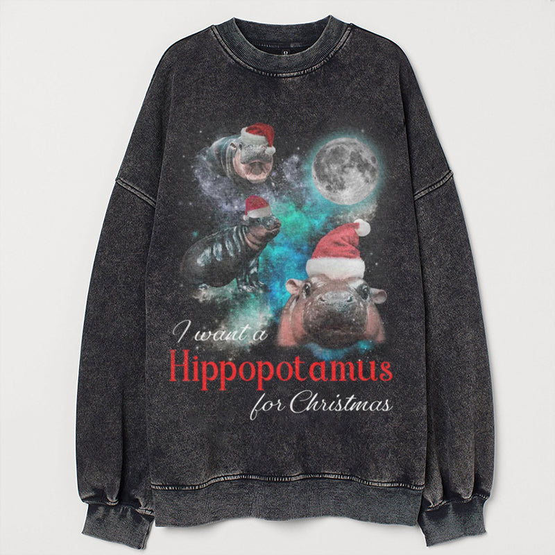 Three Raccoons Vintage Christmas Sweatshirt