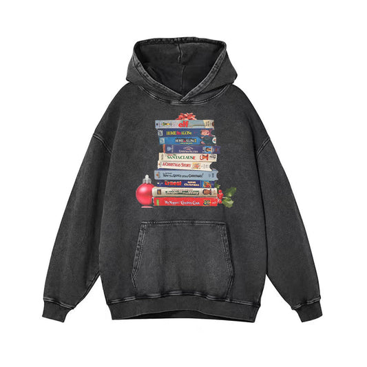 Vintage Christmas Movies Vhs Hoodie