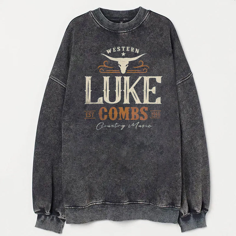 Vintage Luke Combs EST 1990 Unisex Sweatshirt