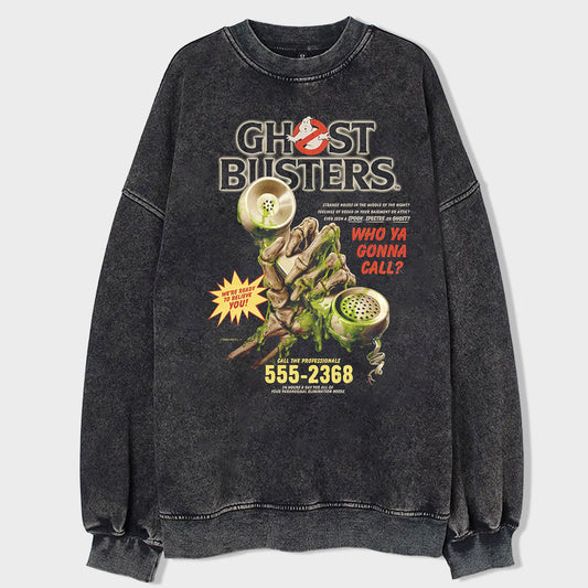 Ghost Hotline Acid Wash Sweatshirt