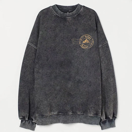 Velaris City Of Starlight Postage Stamp Acid Wash Sweatshirt