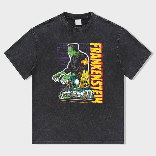 Greenfield Frankenstein Acid Wash T-Shirt