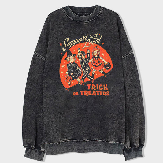 Kid's Home Acid Wash Sweatshirt