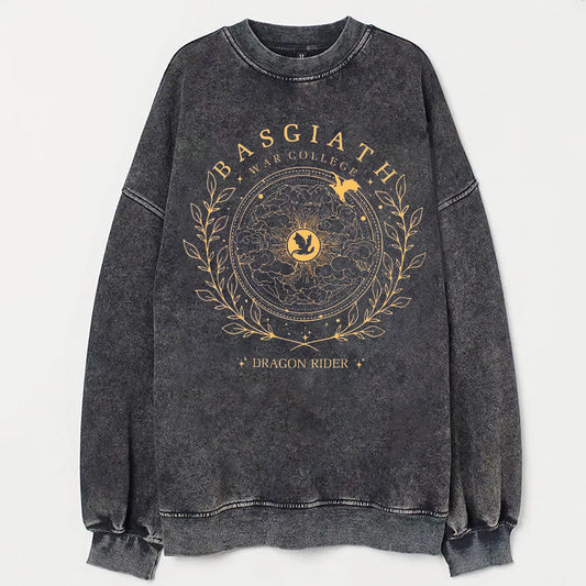 Basgiath War College Acid Wash Sweatshirt