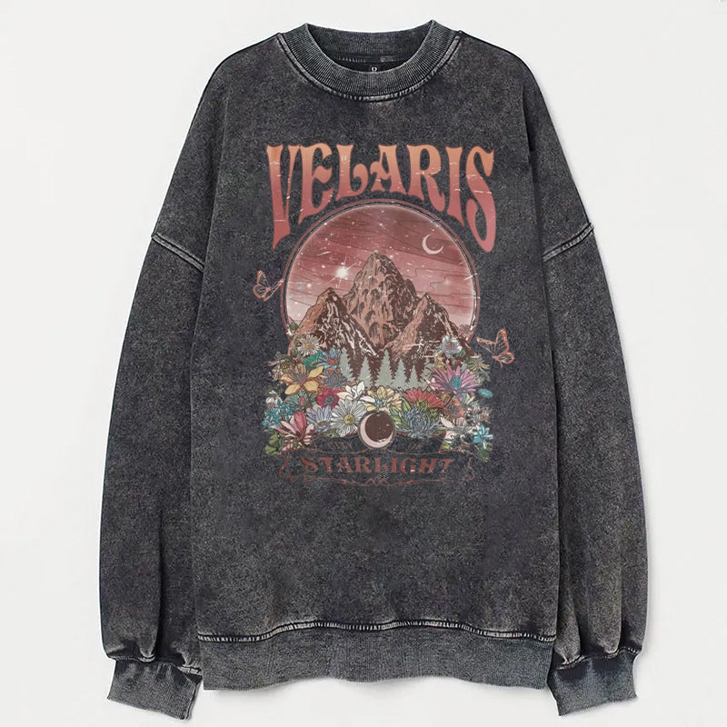 Velaris City Of Starlight Acid Wash Sweatshirt