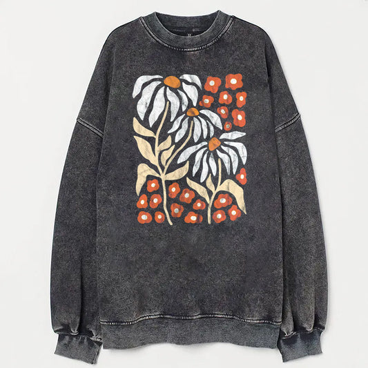 Boho Wildflowers Floral Nature Unisex Sweatshirt