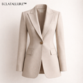 Eclatallure™ — Ivory Line Sculpted Blazer